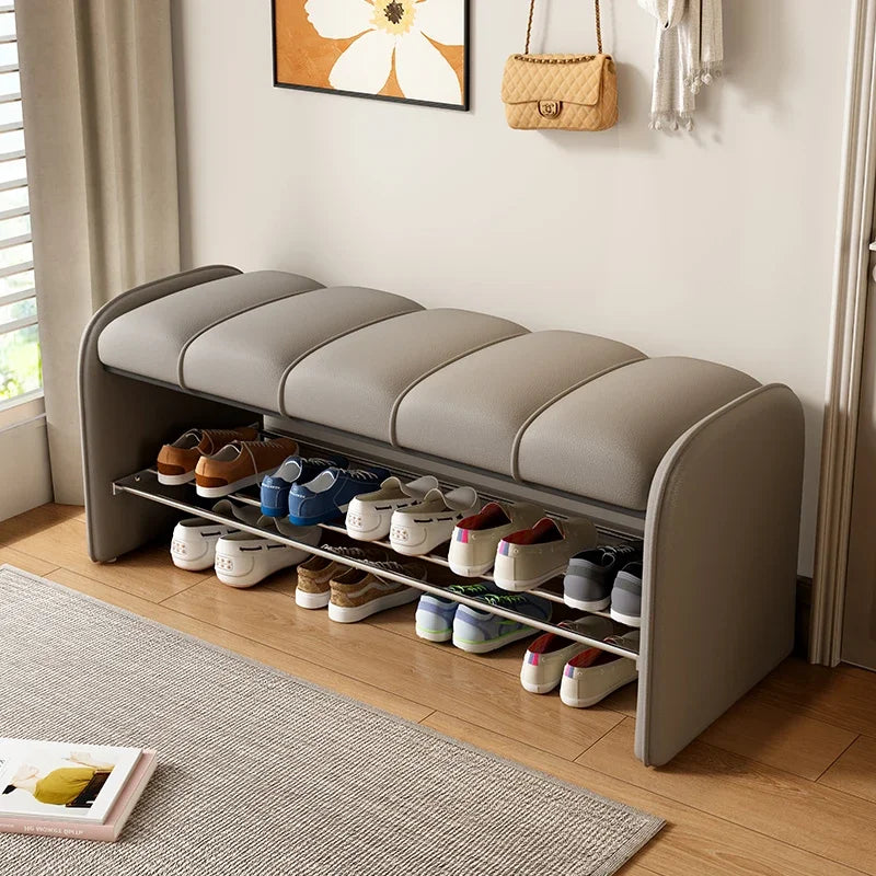 Banc à Chaussures Design Moderne | Assise Confort en Simili-Cuir