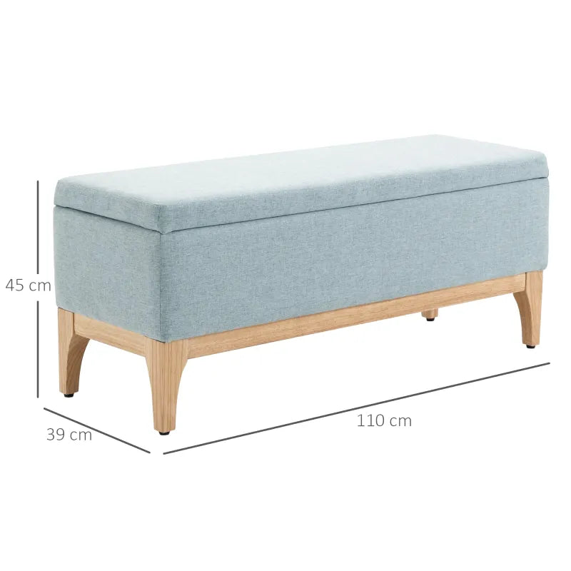 Banc coffre scandinave luxe en bois clair, style minimaliste, avec espace de rangement, conçu par Maison Banc.