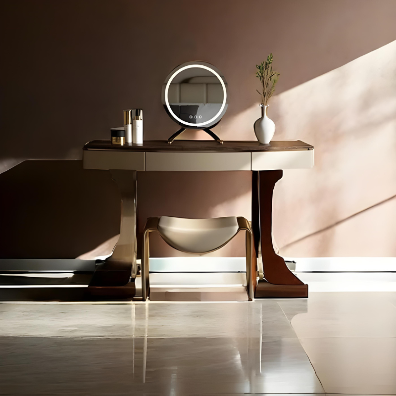 Banc de Chambre Luxe et Minimalisme | Structure Métal et Style Italien