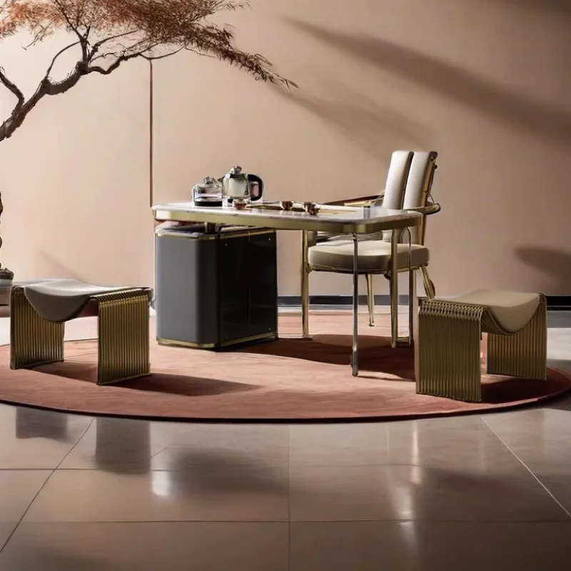 Banc de Chambre Luxe et Minimalisme | Structure Métal et Style Italien