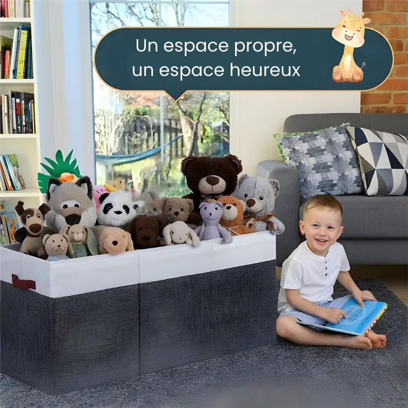 Banc Coffre de Rangement Enfant Pliable avec Couvercle | Design Scandinave Moderne