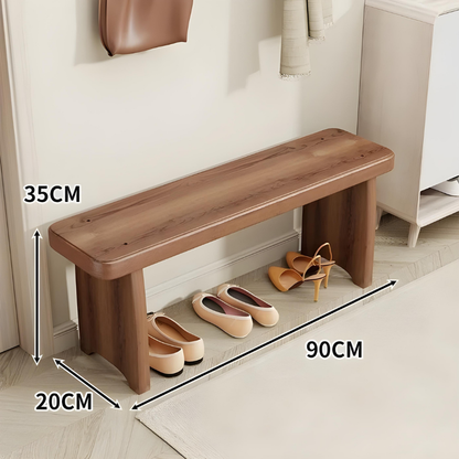Banc d'entrée en Bois Massif | Design Minimaliste Moderne