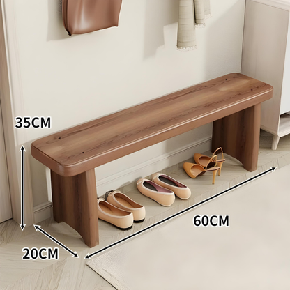 Banc d'entrée en Bois Massif | Design Minimaliste Moderne