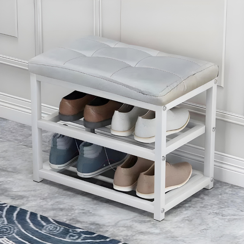 Banc Rangement Chaussures d’Entrée | Design Décoratif et Minimaliste