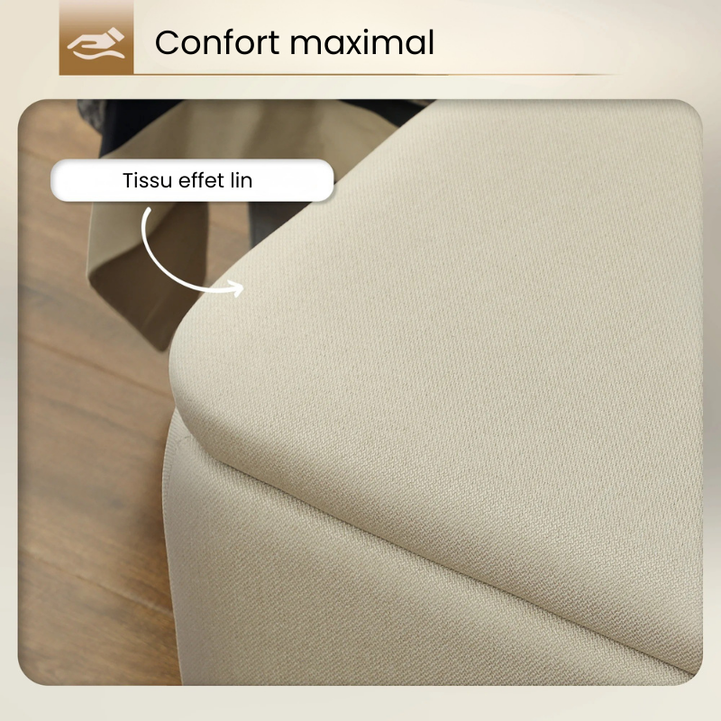 Banc de Rangement Scandinave Bleu avec Coffre | Design Minimaliste