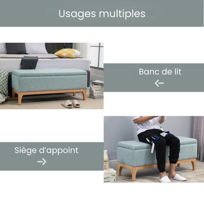 Banc Coffre Scandinave Luxe | Style Minimaliste