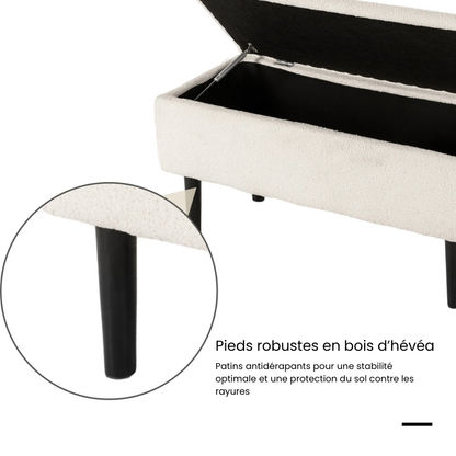 Banc Coffre Déco en Velours | Rangez Vos Objets Sans Sacrifier le Style