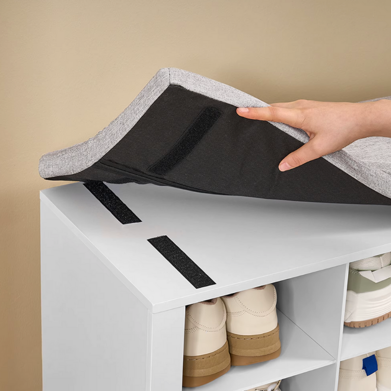 Banc à Chaussures Moderne avec Coussin | Design Scandinave avec Assise Confort