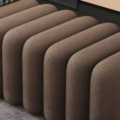 Banc d’Entrée Nordique Design Luxe | Velours Doux et Minimaliste