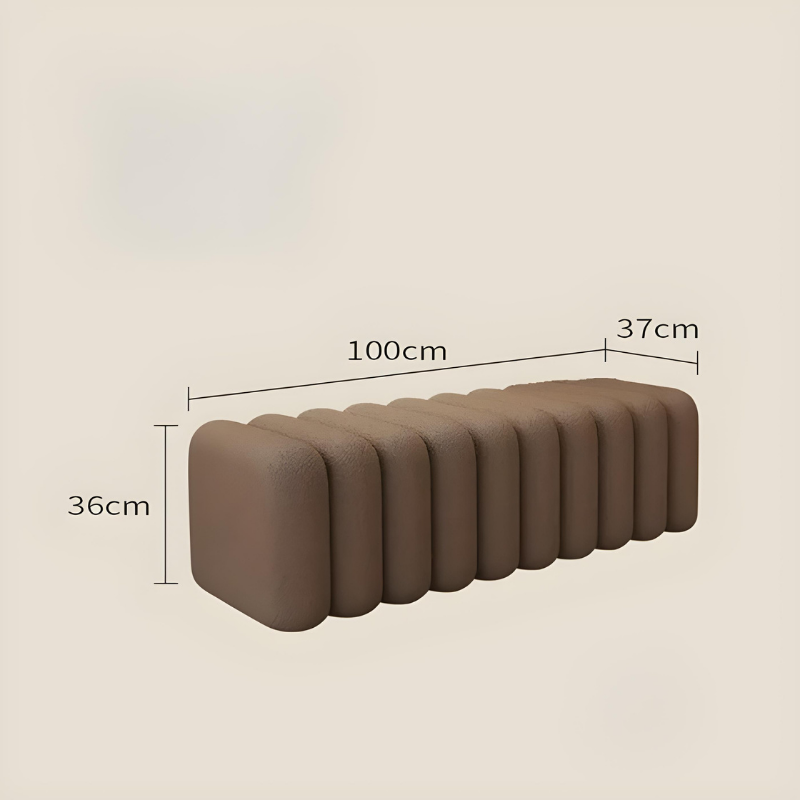 Banc d’Entrée Nordique Design Luxe | Velours Doux et Minimaliste