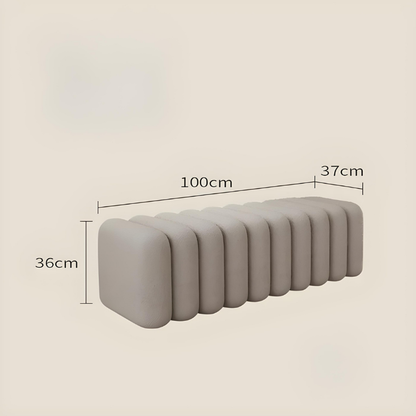 Banc d’Entrée Nordique Design Luxe | Velours Doux et Minimaliste