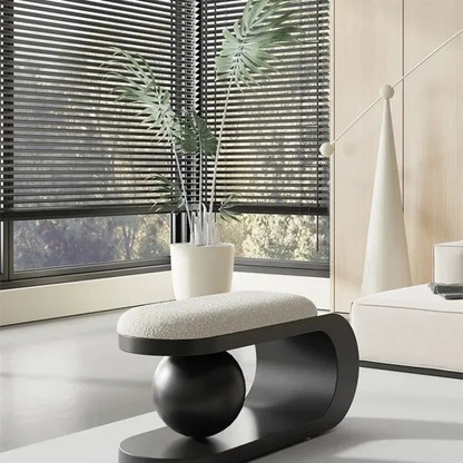 Banc d’Entrée à Chaussures Noir | Design Nordique Minimaliste Luxe