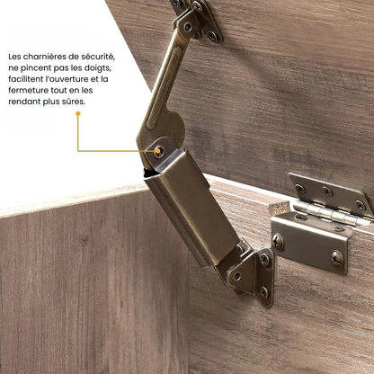 Banc Coffre en Bois avec Rangement | Design Décoratif et Assise Confortable