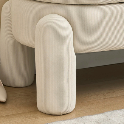 Banc Coffre de Rangement Ottoman Beige | Design Moderne et Élégant