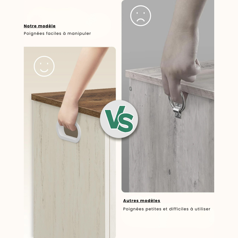 Banc Coffre de Rangement Moderne | Design Blanc Minimaliste