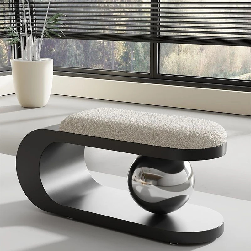 Banc d’Entrée à Chaussures Noir | Design Nordique Minimaliste Luxe