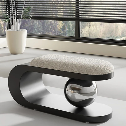 Banc d’Entrée à Chaussures Noir | Design Nordique Minimaliste Luxe