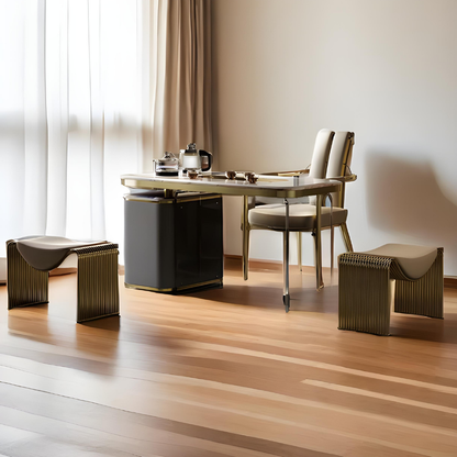 Banc de Chambre Luxe et Minimalisme | Structure Métal et Style Italien