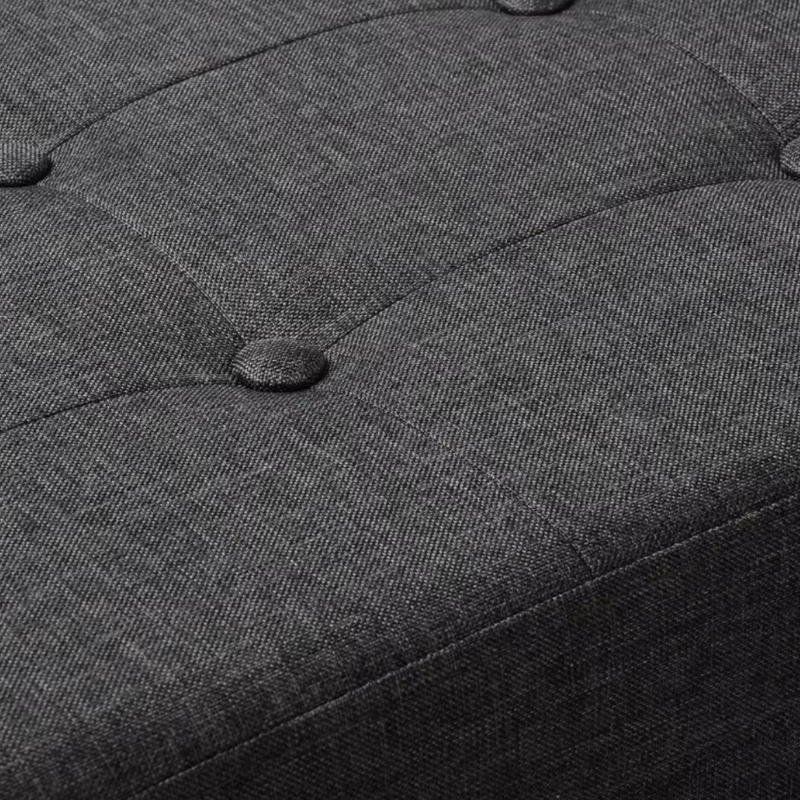 Banc Coffre Pliable avec Assise Capitonnée | Style Ottoman Design