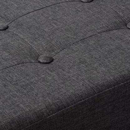 Banc Coffre Pliable avec Assise Capitonnée | Style Ottoman Design