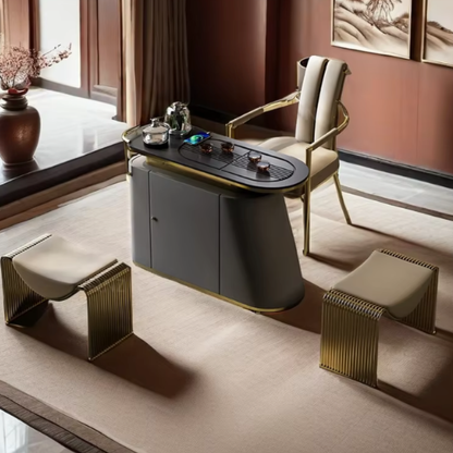 Banc de Chambre Luxe et Minimalisme | Structure Métal et Style Italien