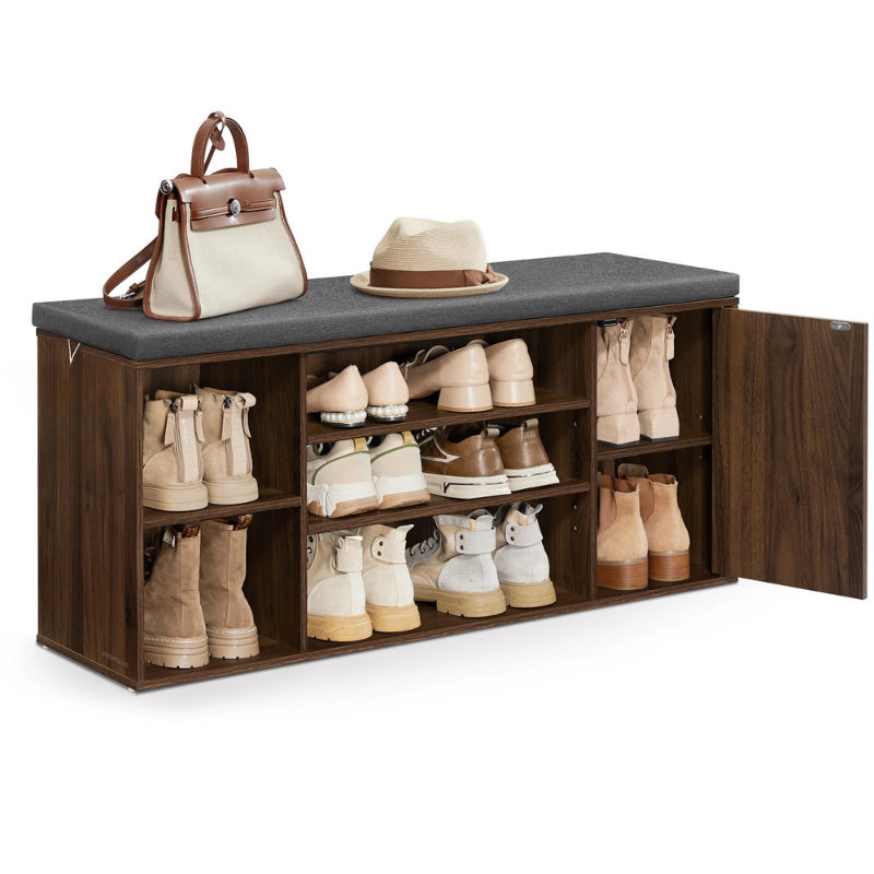 Banc à Chaussures Minimaliste avec Assise Rembourrée | Moderne et Décoratif