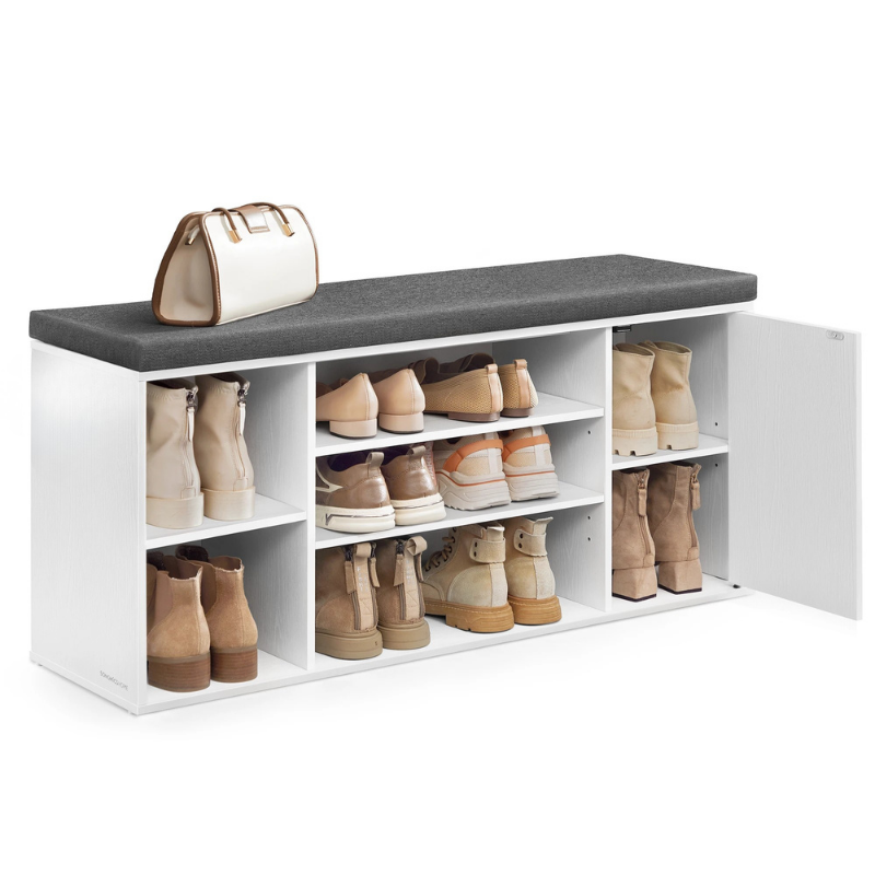 Banc à Chaussures Minimaliste avec Assise Rembourrée | Moderne et Décoratif