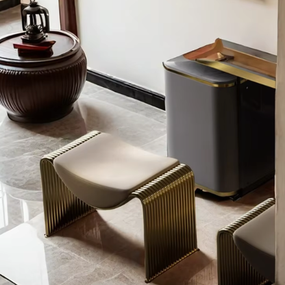 Banc de Chambre Luxe et Minimalisme | Structure Métal et Style Italien