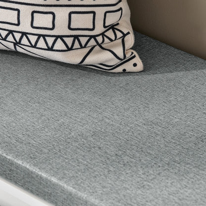 Banc à Chaussures Design Scandinave Blanc | Assise Confort avec Rangement Coulissant