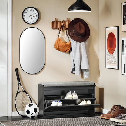 Banc d’Entrée Design Nordique avec Rangement à Chaussures | Minimaliste et Pratique