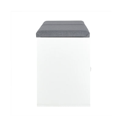 Banc à Chaussures avec Rangement Intégré | Design Nordique et Assise Coussinée