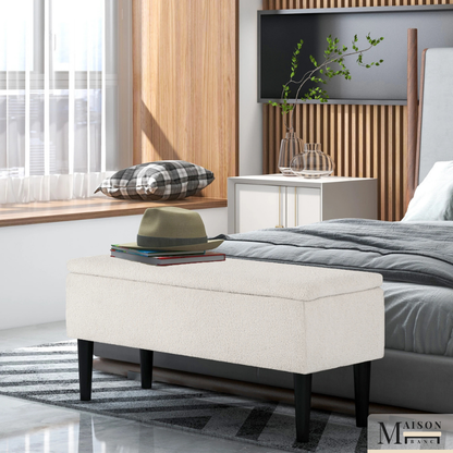 Banc Coffre Déco en Velours | Rangez Vos Objets Sans Sacrifier le Style