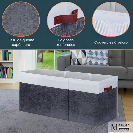 Banc Coffre de Rangement Enfant Pliable avec Couvercle | Design Scandinave Moderne