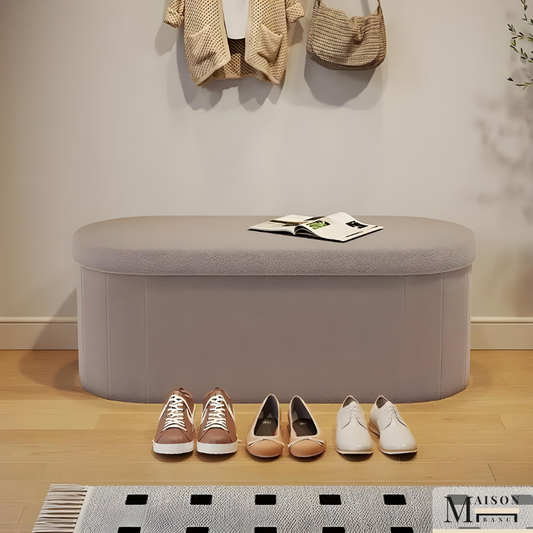Banc Coffre de Rangement Pliable | Design Minimaliste et Moderne