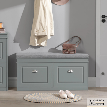 Banc à Chaussures au Design Scandinave | Assise et Rangement Compact