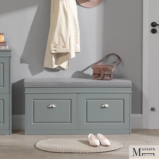 Banc à Chaussures au Design Scandinave | Assise et Rangement Compact
