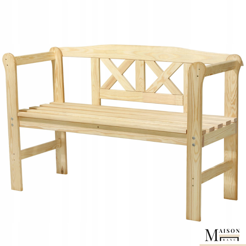 Banc de Jardin Classique en Bois de Pin | Assise Conviviale