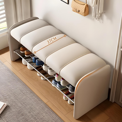Banc à Chaussures Design Moderne | Assise Confort en Simili-Cuir