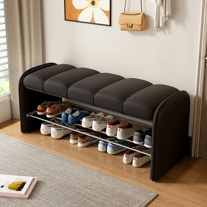 Banc à Chaussures Design Moderne | Assise Confort en Simili-Cuir