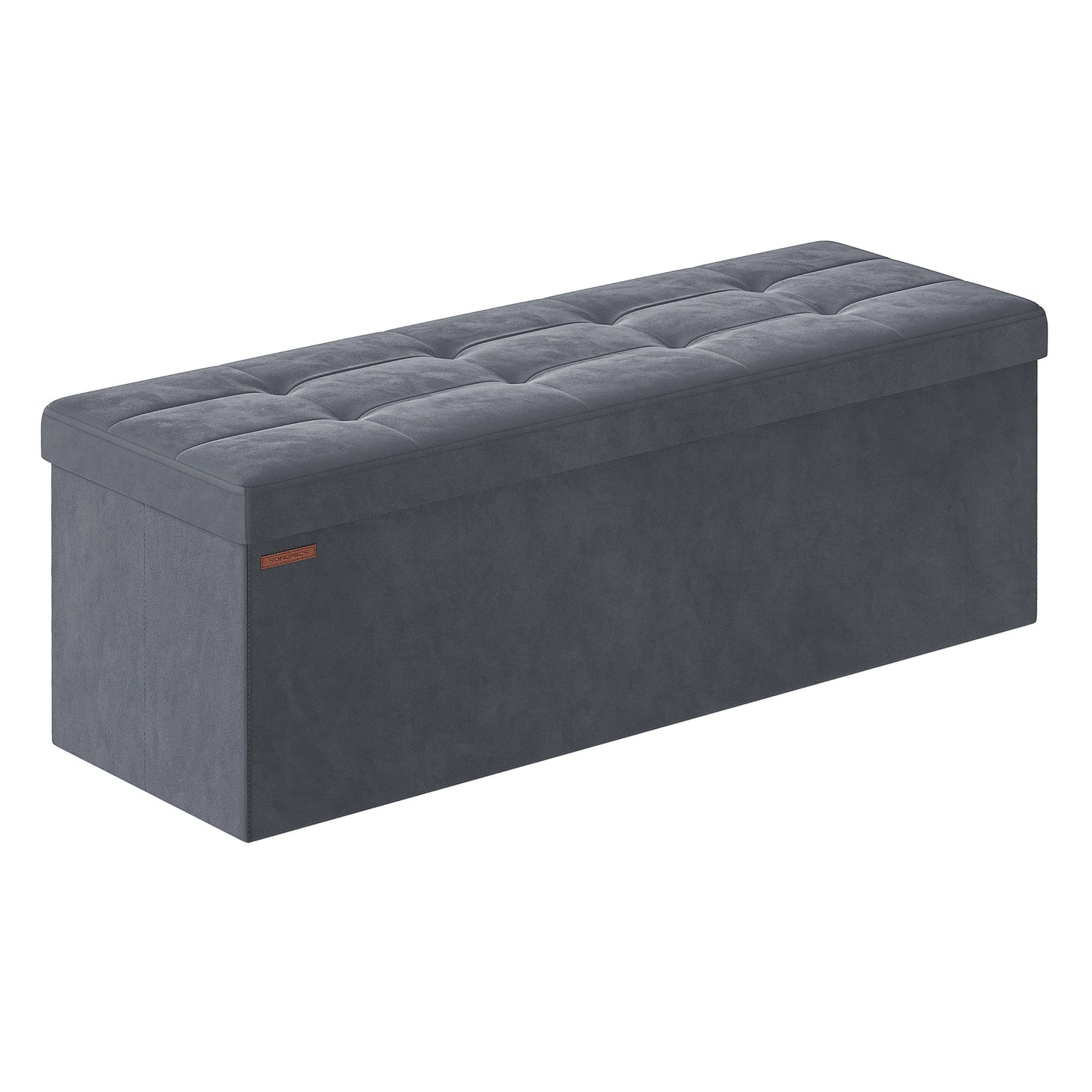 Banc Coffre Pliable en Velours avec 131L de Rangement | Design Moderne Scandinave