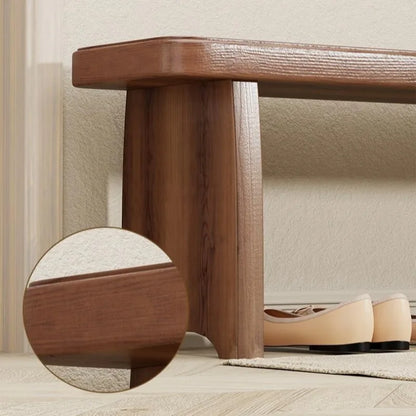 Banc d'entrée en Bois Massif | Design Minimaliste Moderne