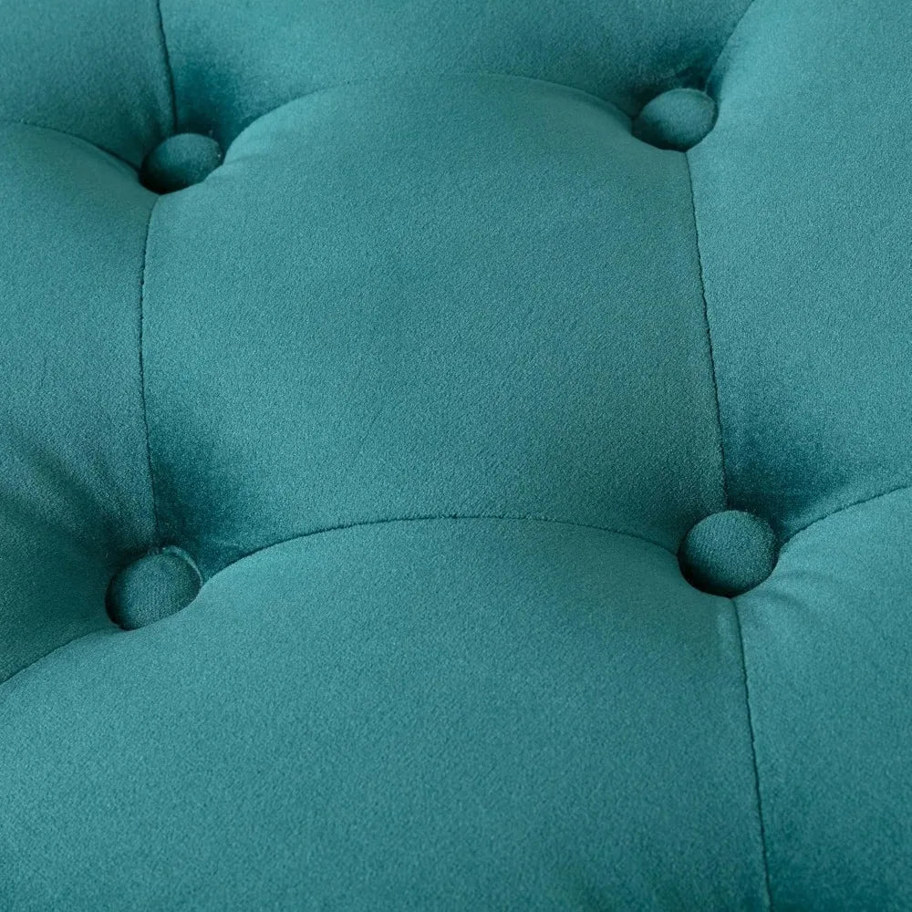 Banc Bout de Lit en Velours Rembourré | Design Minimaliste