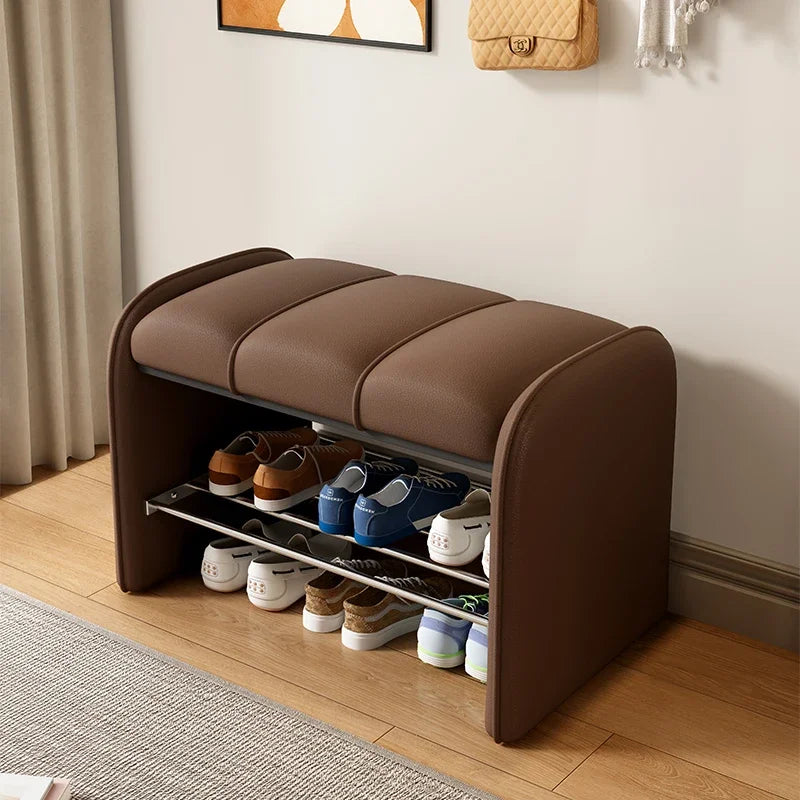 Banc à Chaussures Design Moderne | Assise Confort en Simili-Cuir