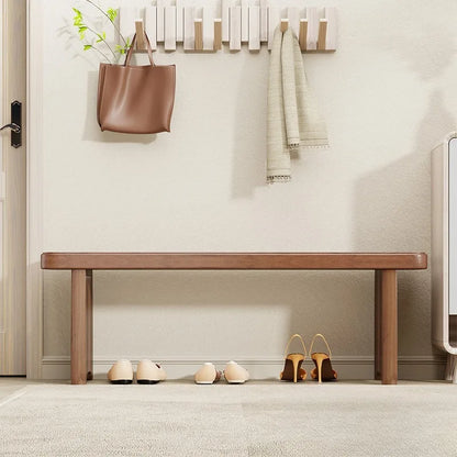 Banc d'entrée en Bois Massif | Design Minimaliste Moderne