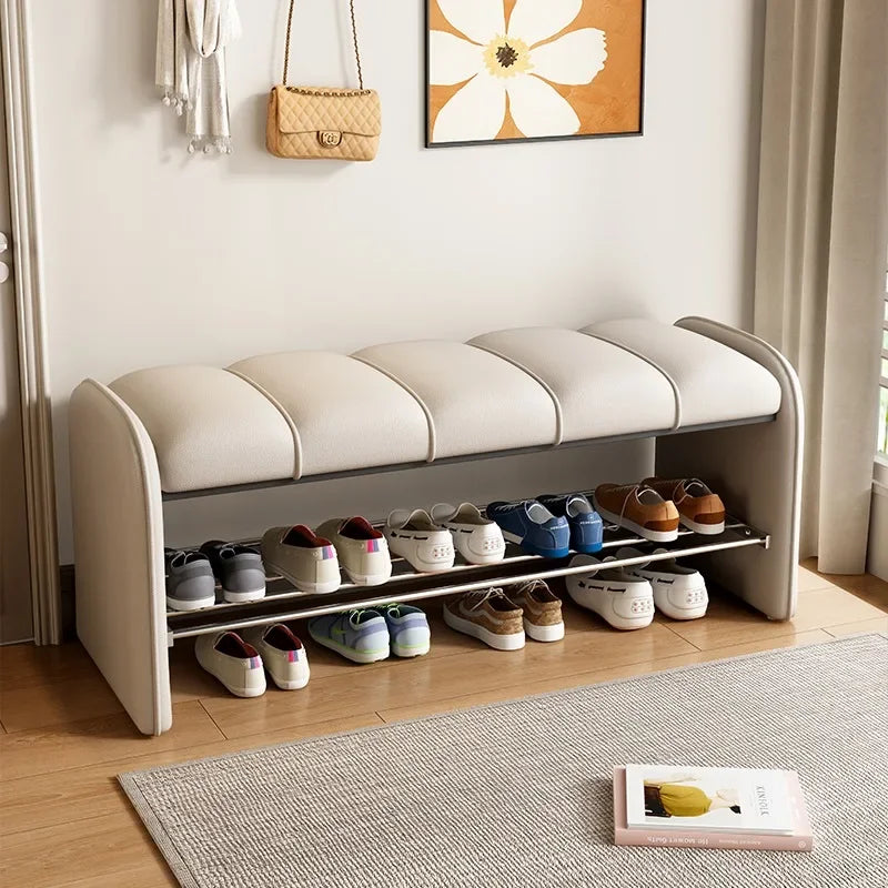 Banc à Chaussures Design Moderne | Assise Confort en Simili-Cuir