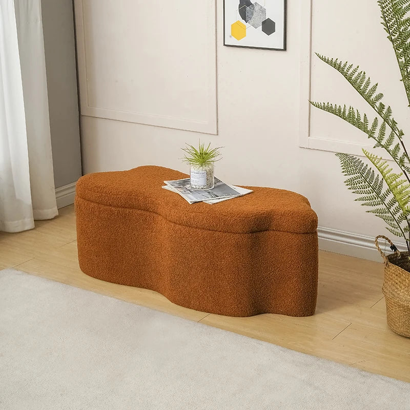 Banc d’Entrée Design Nuage Wabi-Sabi | Style Ottoman