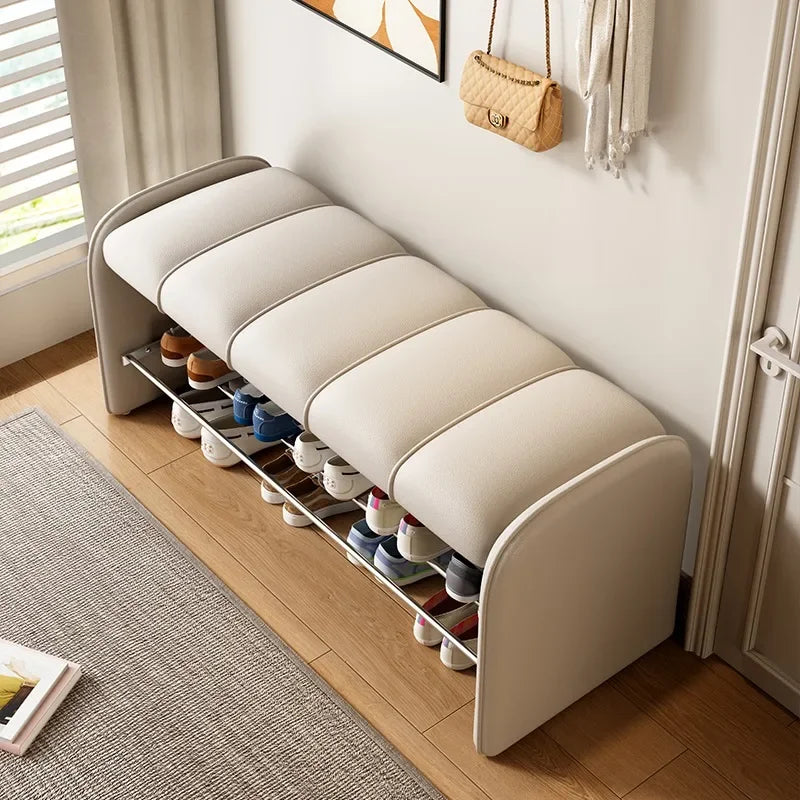 Banc à Chaussures Design Moderne | Assise Confort en Simili-Cuir