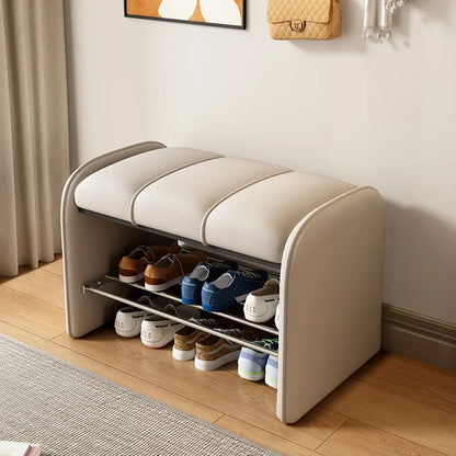Banc à Chaussures Design Moderne | Assise Confort en Simili-Cuir