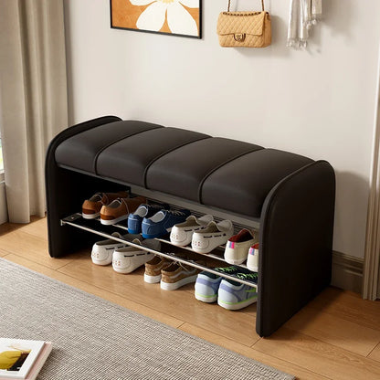 Banc à Chaussures Design Moderne | Assise Confort en Simili-Cuir