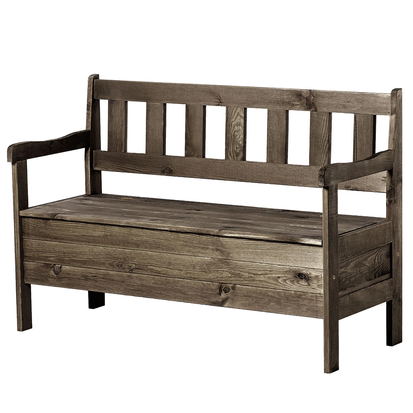 Banc de Jardin Classique en Bois avec Coffre | Rangement Discret